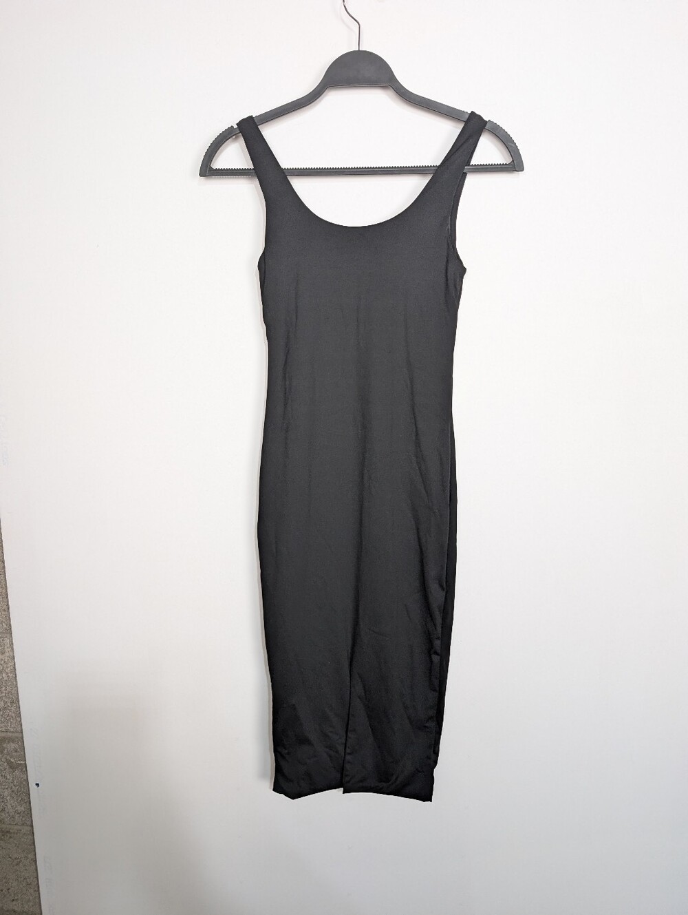 Because Of Alice boa. Black Scoop Neck Bodycon Stretchy Party Dress Size Small - Picture 4 of 9